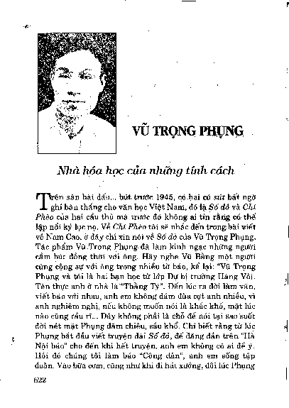 Vũ Trọng Phụng nhà hoá học của những tính cách