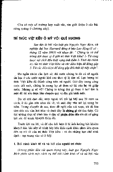 Tri thức Việt kiều ở Mỹ với quê hương