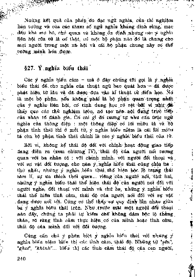 Ý nghĩa biểu thái