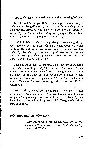 Một nhà thơ Mỹ hôm nay