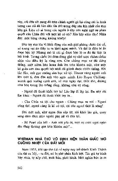 Whitman nhà thơ vô địch hiện thân giấc mơ cuồng nhiệt của Đất mới