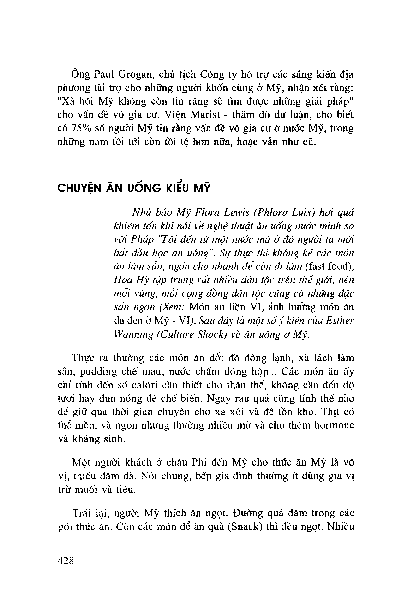 Chuyện ăn uống kiểu Mỹ