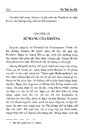 Chương 55 Sứ mạng của Krixna