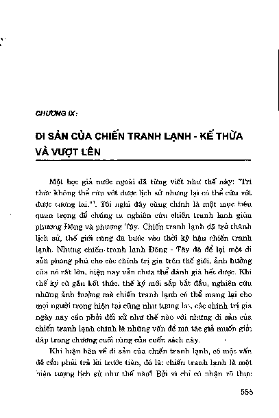 Bài học của chiến tranh lạnh