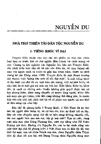 Nhà thơ thiên tài dân tộc Nguyễn Du