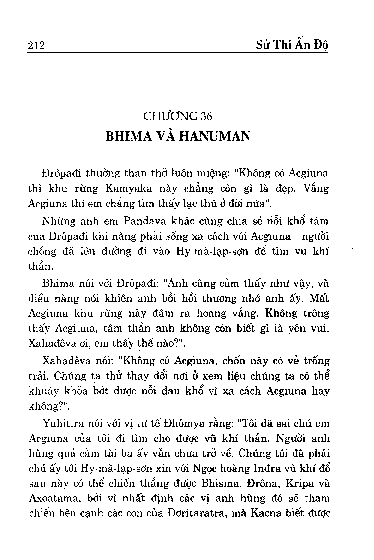 Chương 36 Bhima và Hanuman
