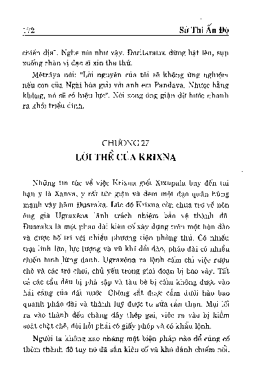 Chương 27 Lời thề của Krixna