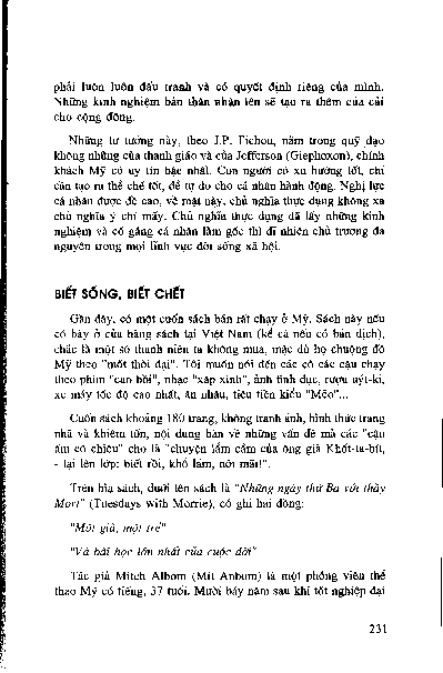 Biết sống, biết chết