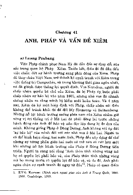 Chương 41 Anh, Pháp và vấn đề Xiêm