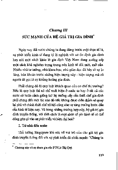 Chương III Sức mạnh của hệ giá trị gia đình