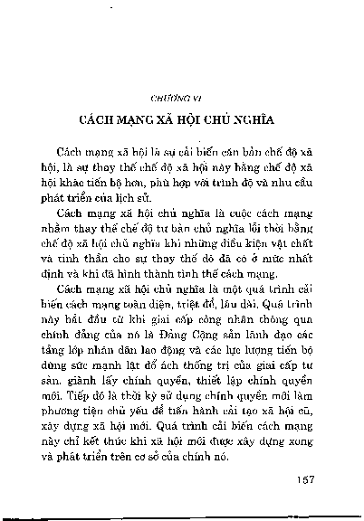 Chương VI Cách mạng xã hội chủ nghĩa