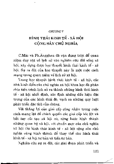 Chương V Hình thái kinh tế - Xã hội cộng sản chủ nghĩa