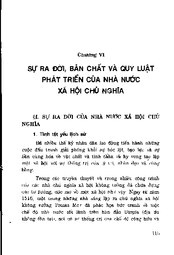 Chương VI Sự ra đời, bản chất và quy luậ t phát triển của nhà nước xã hội chủ nghĩa