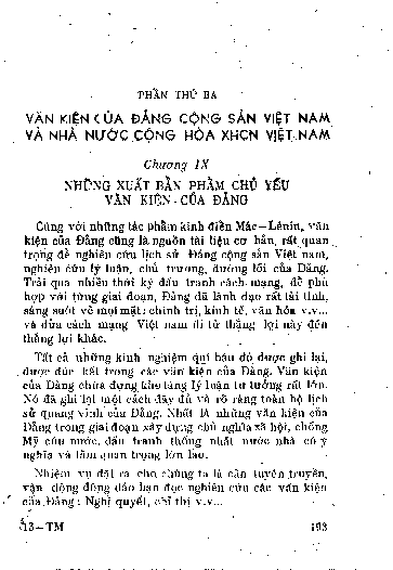 Chương IX Những xuất bản phẩm chủ yếu văn kiện của Đảng