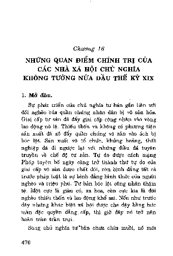 Chương 16 Những quan điểm chính trị của các nhà xã hội chủ nghĩa không tưởng nửa đầu thế kỷ XIX