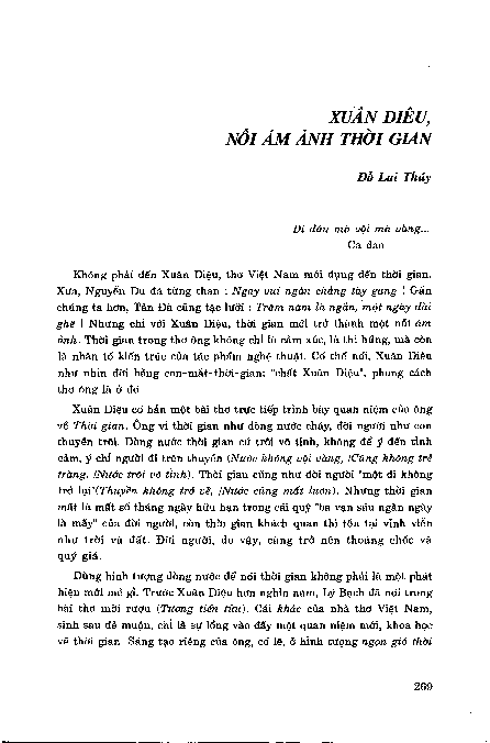 Xuân Diệu, nỗi ám ảnh thời gian