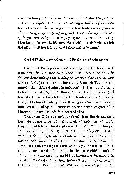 Chiến trường và công cụ của chiến tranh lạnh