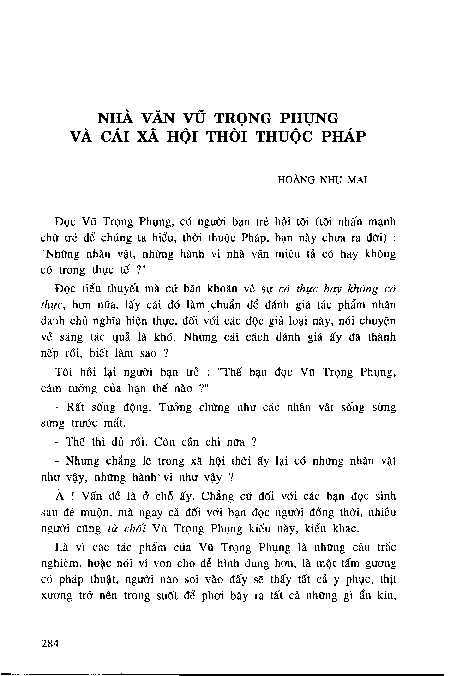 Nhà văn Vũ Trọng Phụng và cái xã hội thời thuộc Pháp