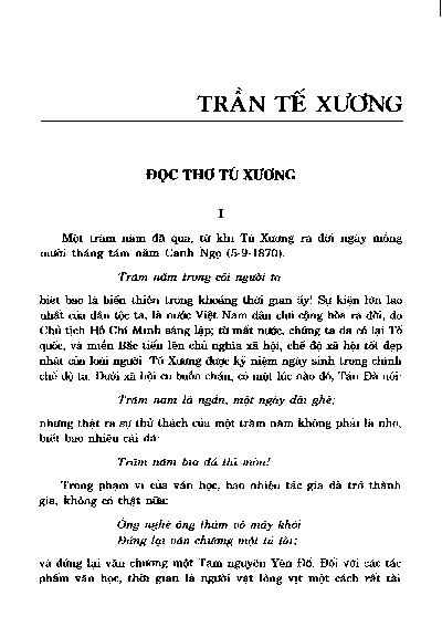 Đọc thơ Tú Xương