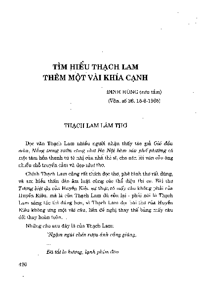 Tìm hiểu Thạch Lam thêm một vài khía cạnh