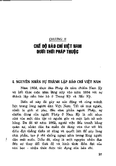 Nguyên nhân sự thành lập báo chí Việt Nam
