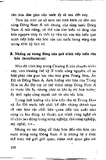 Những sự tương đồng của quá trình tiếp biến văn hóa ( acculturation )