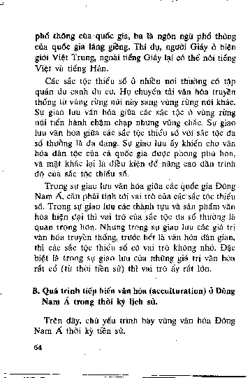 Quá trình tiếp biến văn hóa ( acculturation ) ở Đông Nam Á trong thời kỳ lịch sử