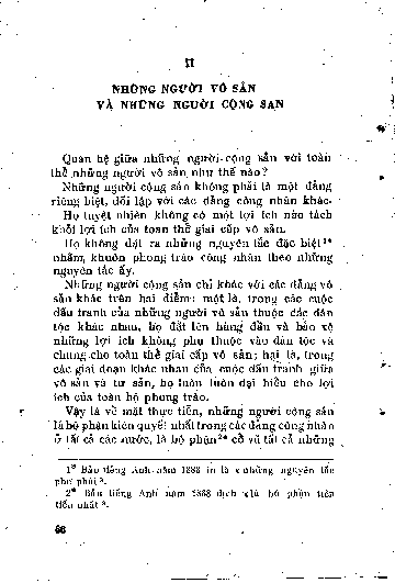 Những người vô sản và những người cộng sản