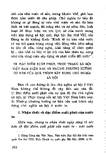 Đặc điểm xuất phát, thực trạng xã hội Việt Nam hiện nay và những phương hướng cơ bản của quá trình xây dựng chủ nghĩa xã hội