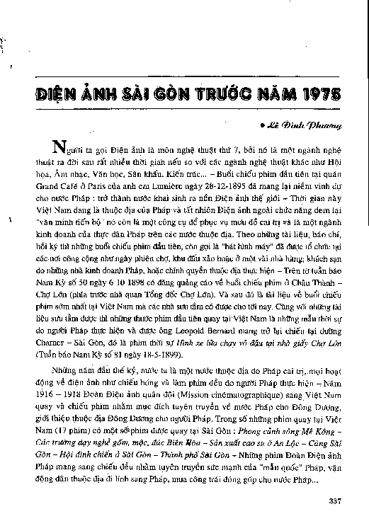 Điện ảnh Sài Gòn trước năm 1975