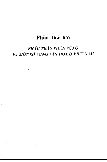 Chương 1 Phác thảo về phân vùng văn hoá ở nước ta