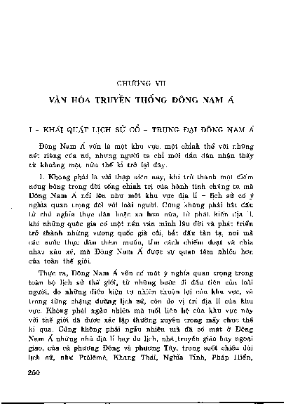 Chương VII Văn hóa truyền thống Đông Nam Á