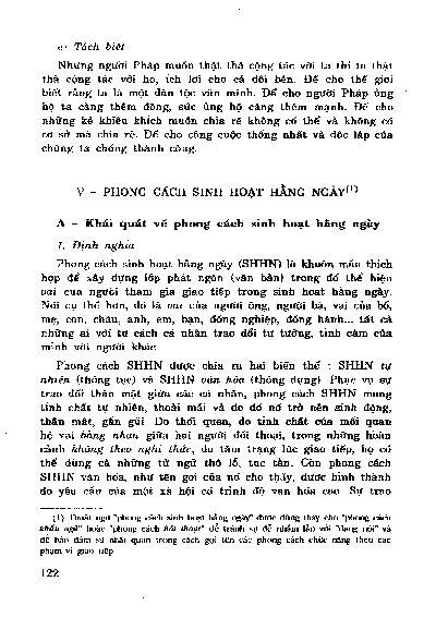 Phong cách sinh hoạt hằng ngày