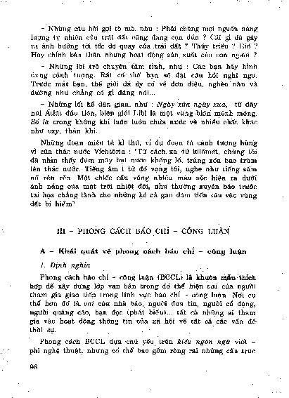Phong cách báo chí - công luậ n