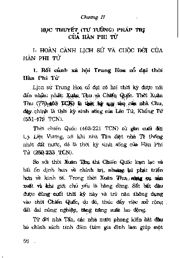 Học thuyết ( tư tưởng ) pháp trị của Hàn Phi Tử.. Chương II