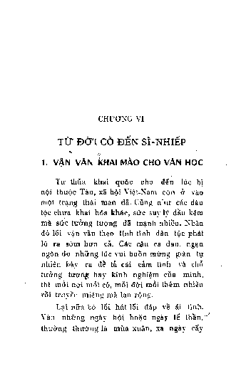 Chương VI Từ đời cổ đến Sĩ - Nhiếp