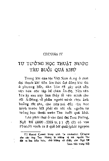 Chương IV Tư tưởng học thuậ t nước Tàu buổi quá khứ
