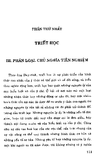 Phần thứ nhất Triết học