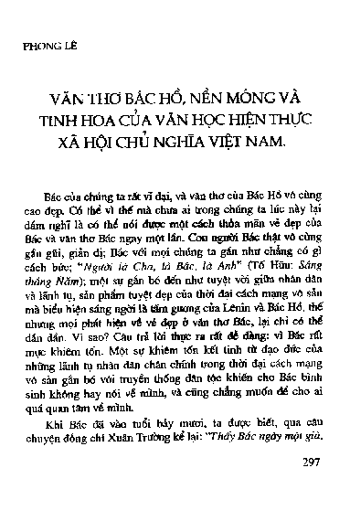 Văn thơ Bác Hồ, nền móng và tinh hoa của văn học hiện thực xã hội chủ nghĩa Việt Nam