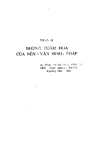 Những thảm họa của nền Văn minh Pháp Phần II