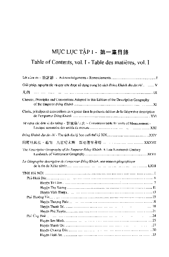 Mục lục tập 1