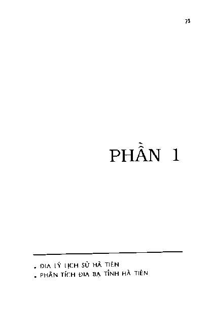 Phần 1 Địa lý lịch sử Hà Tiên, phân tích địa bạ tỉnh Hà Tiên