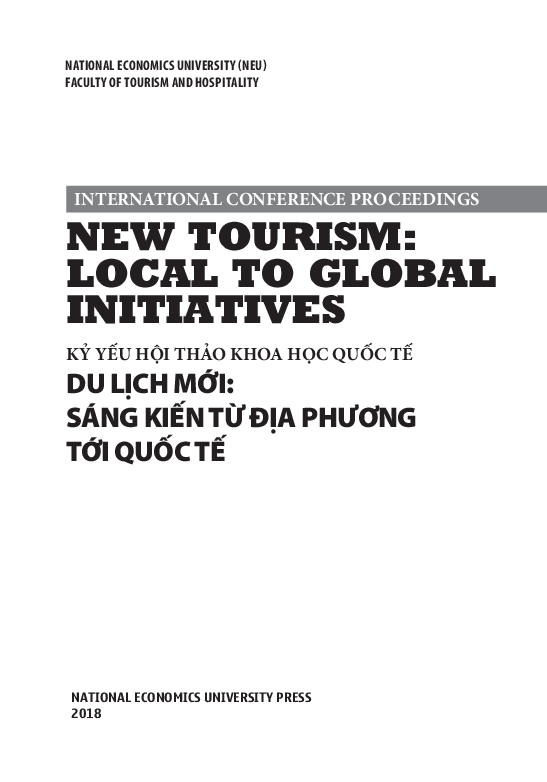 Tourism development of trade village in Hai Duong province in the international integration context