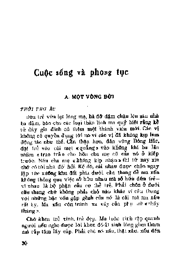 Cuộc sống và phong tục