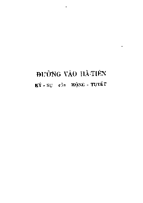 Đường vào Hà Tiên