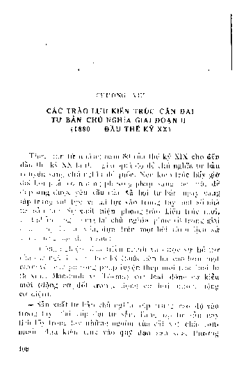 Các trào lưu kiến trúc cận đại tư bản chủ nghĩa giai đoạn II (1880 - đầu thế kỷ XX)