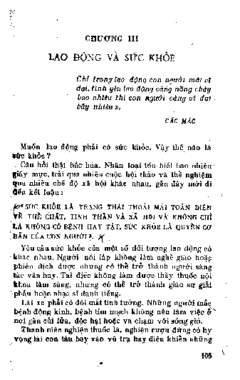Chương III Lao động và sức khỏe