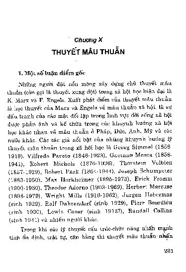 Chương X Thuyết mâu thuẫn