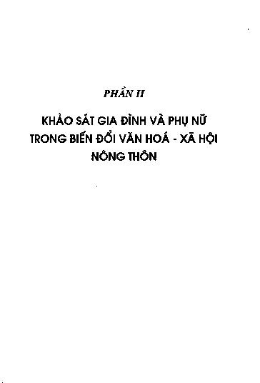 Chương VI Văn hóa - xã hội xã Cẩm Vũ tác động đến gia đình và phụ nữ
