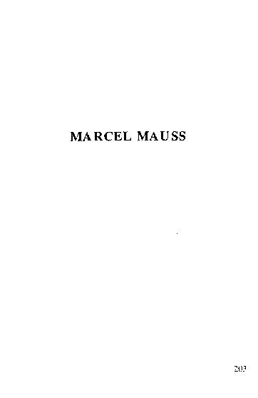 Marcel Mauss